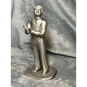 Vintage 1983 Miller Pewter Golfer Figurine 6 Detailed Golf Sculpture Collectible